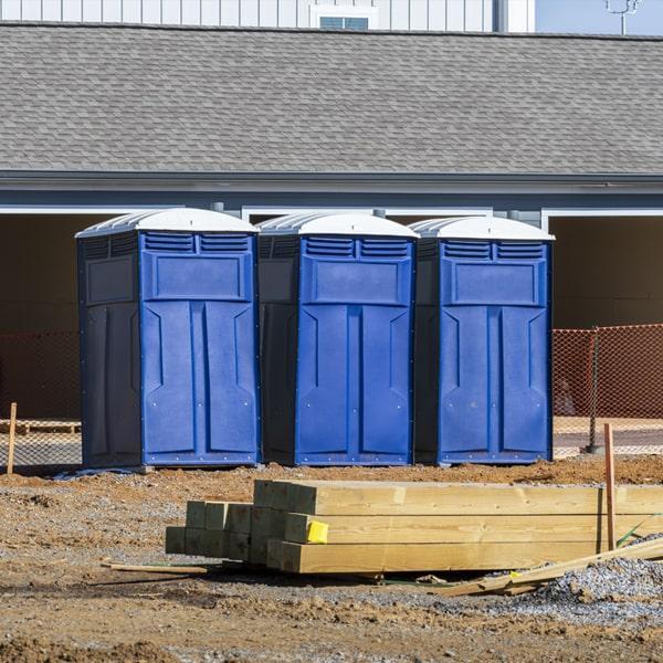 Heavy-duty construction site porta potty in Delavan, Wisconsin